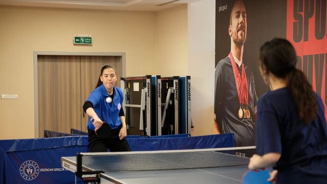 Erzincan GSB Yurtları Arası YurtLig Masa Tenisi İl Birinciliği sona erdi