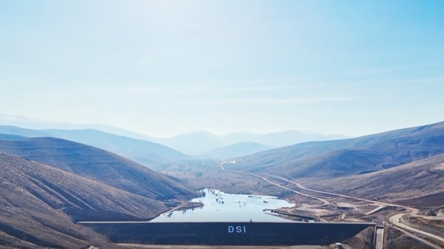 Bayburt'taki Yelpınar Göleti'nde su tutulmaya başlandı