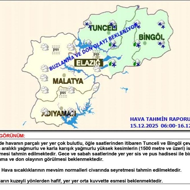 Meteorolojiden uyarı: Yüksek kesimlerde kar bekleniyor