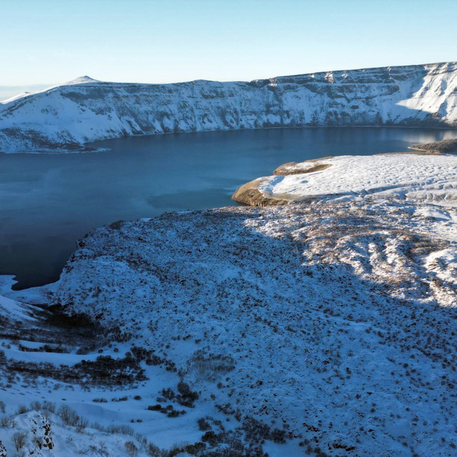 Nemrut ve Süphan'da kış manzarası