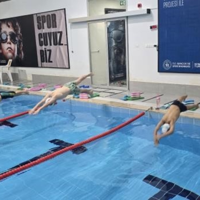 Gölpazarı'nda yüzme antrenmanı gerçekleştirildi