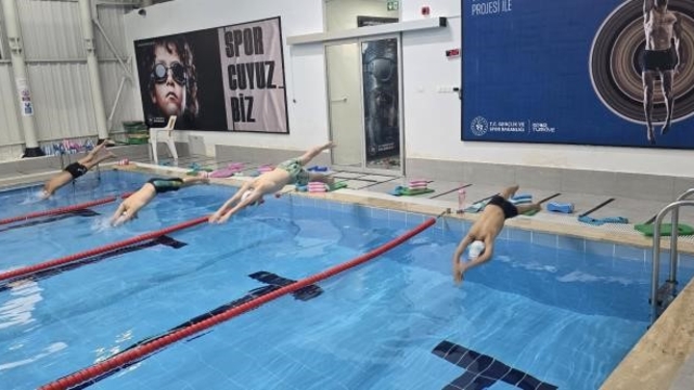 Gölpazarı'nda yüzme antrenmanı gerçekleştirildi