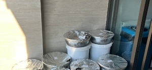 Otobüs bagajında satılmak üzere gönderilen yaprak, lahana sarma ve dolmalar...