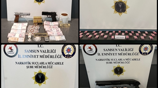 Samsun'da uyuşturucu operasyonunda 7 zanlı yakalandı