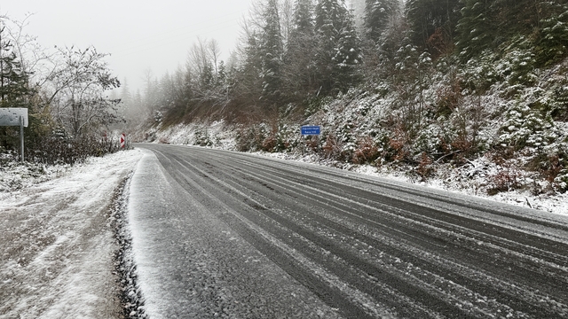 Bartın'ın yükseklerinde kar yağışı
