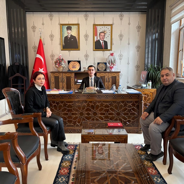 Küre Gençlik ve Spor İlçe Müdürlüğü personeli Kaymakam Hasan Çakır'ı ziyare...