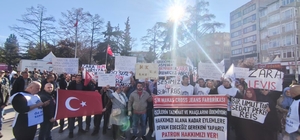 Çorlu'da işçilerinden hak arayışı eylemi