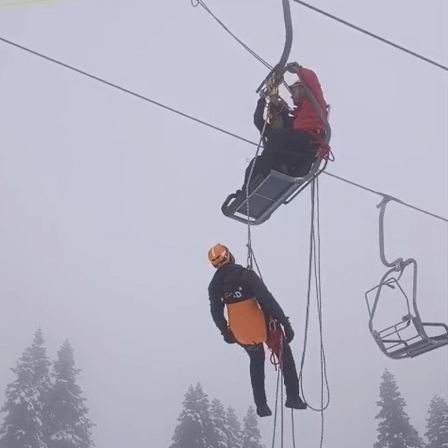 Uludağ'da gerçeğini aratmayan 'kurtarma' tatbikatı