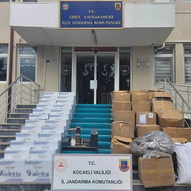 Kocaeli'de iş yerine tütün baskını