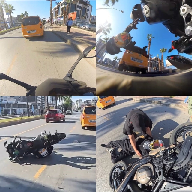 Motosiklet sürücüsü kaskı sayesinde yara almadan kurtuldu
Mersin'de kaza an...