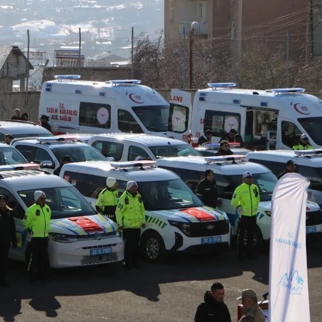 İçişleri Bakanlığı'ndan Hakkari'ye 45 yeni hizmet aracı