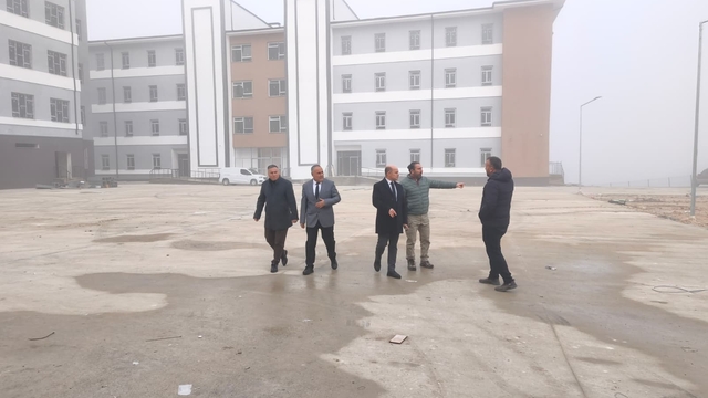 Çan Fen Lisesi ve Çan Anadolu Lisesi inşaatlarında inceleme