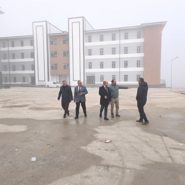 Çan Fen Lisesi ve Çan Anadolu Lisesi inşaatlarında inceleme