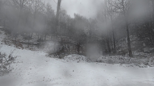 Tokat'ta kesimlerinde kar yağışı etkili oldu