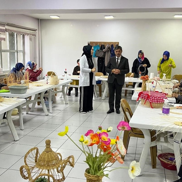 Başkan Aksun, ERMEK kurslarında incelemelerde bulundu