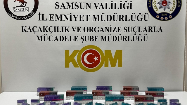 Samsun'da kaçakçılık operasyonunda 2 zanlı yakalandı