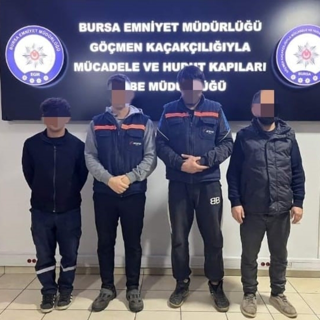 Bursa'da düzensiz göçmen denetimi