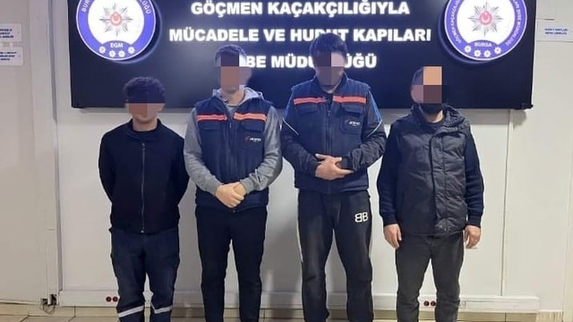 Bursa'da düzensiz göçmen denetimi