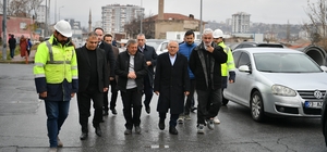 Başkan Büyükkılıç; Kartal Kavşağı altyapı çalışmalarını inceledi