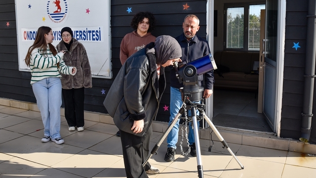 OMÜ ve TUA işbirliğiyle öğrenciler uzayı gözlemledi