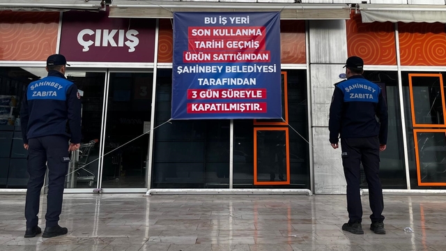 Gaziantep'te tarihi geçmiş ürün satan zincir markete kapatma cezası
