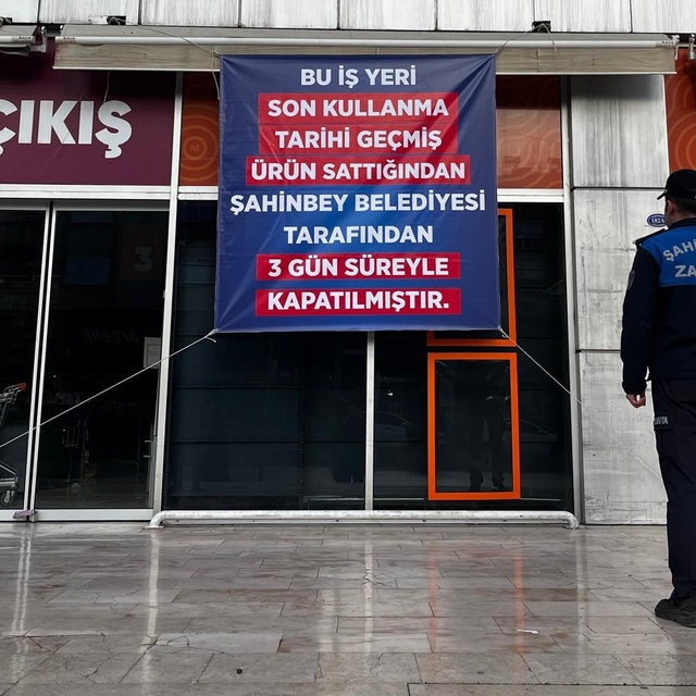 Gaziantep'te tarihi geçmiş ürün satan zincir markete kapatma cezası