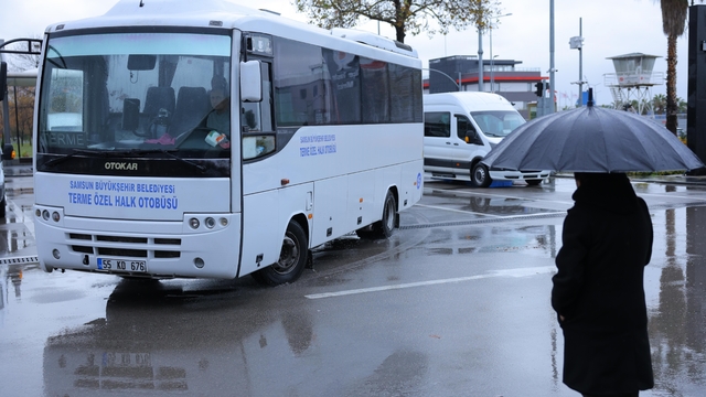 Terme'de toplu ulaşımda SAMKART dönemi başladı