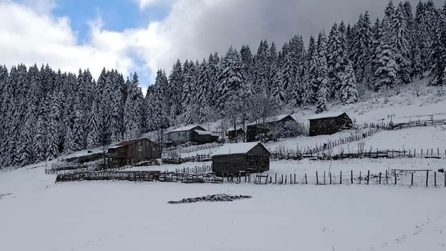 Ordu'nun yüksekleri beyaza büründü