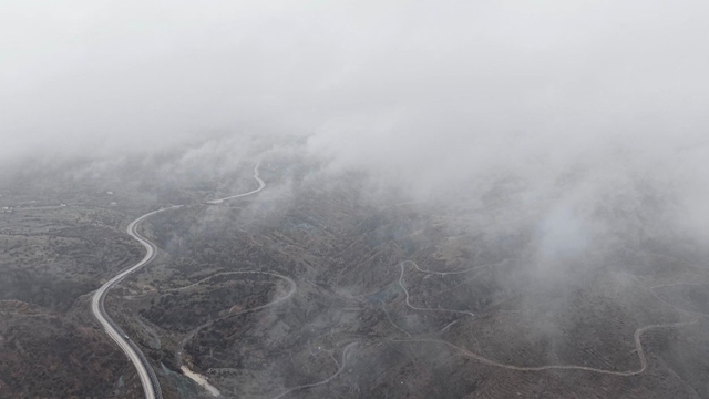 Çankırı'da sis etkili oldu