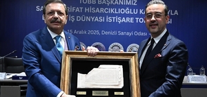 Hisarcıklıoğlu; "DSO dünyanın en iyi ilk üç odası arasına girmeyi başardı"
TOBB Başkanı Hisarcıklıoğlu; "DSO, Denizli’nin marka değerini büyütüyor"
TOBB Başkanı Hisarcıklıoğlu, DSO’da Denizli iş dünyasıyla bir araya geldi