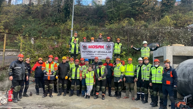 Motosiklet Sevdalıları arama ve kurtarma ekibi akredite olma yolunda