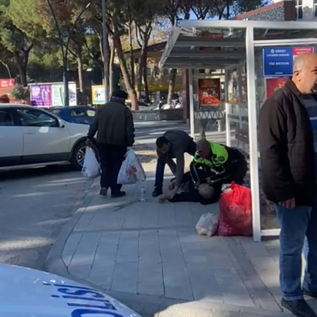 Polisin ilk yardım müdahalesi hayat kurtardı
