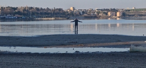 Tekirdağ’da deniz 20 metre çekildi