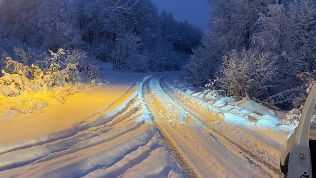 Salıpazarı'nda karla mücadele çalışmaları başladı