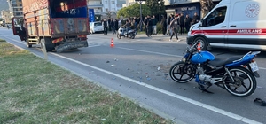 Bozyazı ilçesinde kamyonetle çarpışan motosikletin sürücüsü yaralandı