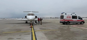 Yenidoğan bebek uçak ambulansla Konya’ya sevk edildi