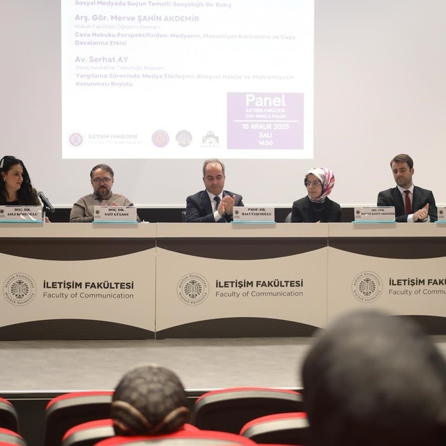 Atatürk Üniversitesi'nde 'Medyada suç ve suçun temsili' paneli