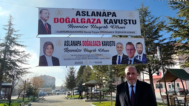 Aslanapa doğal gaza kavuştu