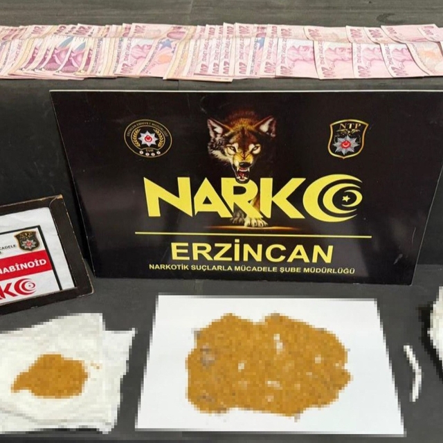 Erzincan'da uyuşturucu operasyonu