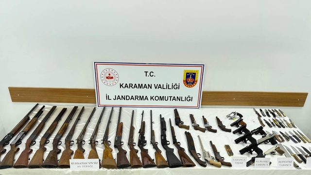 Karaman'da jandarmadan silah operasyonu: 1 gözaltı