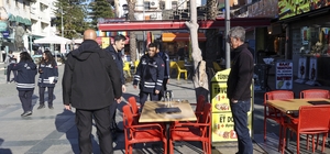 Büyükşehir Zabıtasından kaldırım işgallerine sıkı denetim