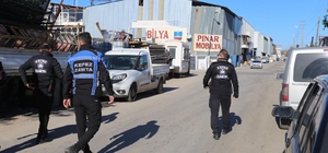 Kepez Zabıtası'ndan Hurdacılar Sitesi'ne denetim