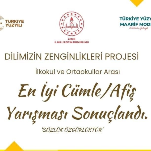 Dilimizin Zenginlikleri Projesi'nde en iyi cümle ve afişler belli oldu