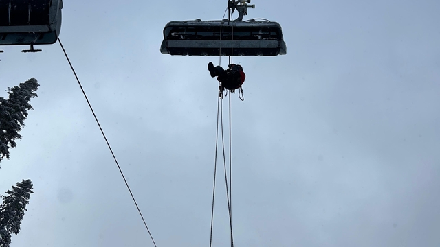 Yurduntepe Kayak Merkezi'nde kurtarma tatbikatı yapıldı