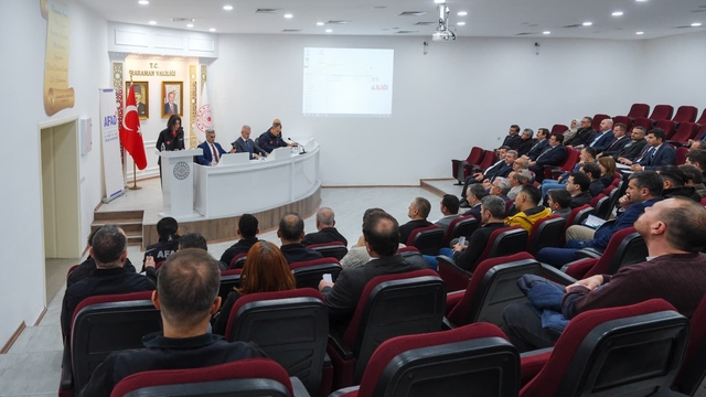 Karaman'da İl Afet Risk Azaltma Planı değerlendirme toplantısı yapıldı