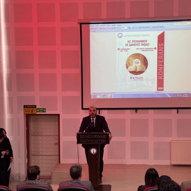 Emet MYO'da "Hz. Peygamber ve Şahsiyet İnşası" başlıklı konferans