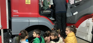 Öğrenciler yangın eğitimiyle bilinçlendi