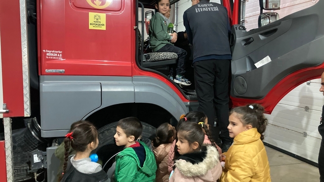 Öğrenciler yangın eğitimiyle bilinçlendi