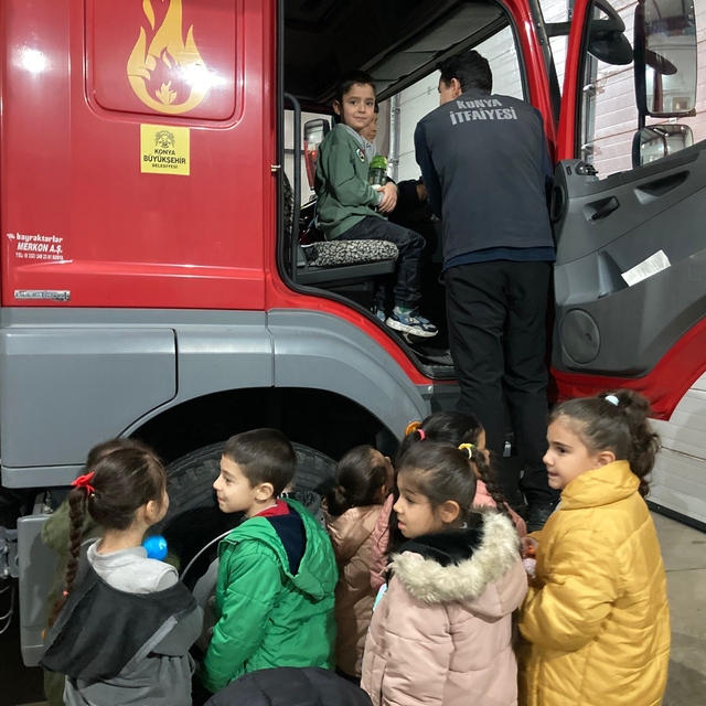 Öğrenciler yangın eğitimiyle bilinçlendi