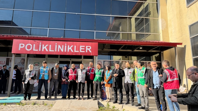 Patnos ağız ve diş sağlığı merkezinde gerçeği aratmayan yangın tatbikatı